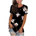 thumbnail image 2 of Puntoco Moda Mujer Verano Manga Corta Estampado Casual Camiseta Blusa Puntoco Puntoco-4934, 2 of 6