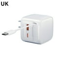thumbnail image 1 of Chargeur Mural Rétractable, Bloc Chargeur avec Câble Type C Intégré et Double Port pour iPhone, iPad, MacBook, Ordinateur Portable, Samsung, 1 of 6