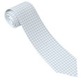 thumbnail image 2 of Rocae Blue Checkboard for Soft and Comfortable Men's Tie Necktie Wedding Business, 2 of 5