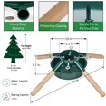 thumbnail image 2 of Soporte para árbol de Navidad Blissun Green para árboles reales de hasta 8 pies, 2 of 8