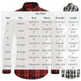 thumbnail image 3 of Donemore Men's Plaid Shirt Button Down Collar Two Pockets Casual Long Sleeve Top Comfortable Breathable Fit, 3 of 4