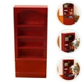 thumbnail image 3 of 1Pc Bookcase Model Imitation Wooden Bookcase Toy Simulation Prop for Decor, 3 of 5
