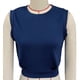 thumbnail image 1 of Blusa sin mangas con cuello redondo,Blusa sin mangas con cuello redondo Blusa sin mangas redonda de color liso Blusa sin mangas con cuello redondo Elaborada por expertos, 1 of 3
