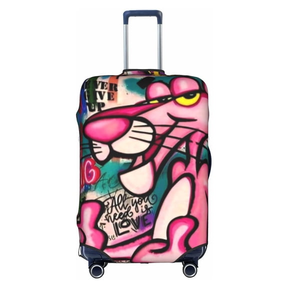 Double-sided Printed Luggage Cover Pink Panther Travel Suitcase Protector Baggage Covers Medium