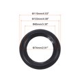 thumbnail image 2 of Unique Bargains Rubber Speaker Foam Edge Surround Rings 4.5 Inch 74mm x 115mm Subwoofer Rings for Repair or DIY Black 4 Pcs, 2 of 5