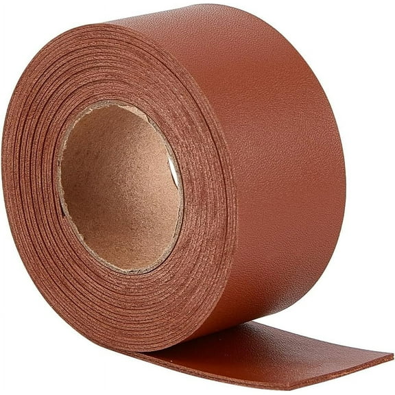 Flat Leather Cord 1.5 x 79 Lychee Grain Double-Sided Leather Strips 1.7mm Thick PU Leather Strap Threads for DIY Crafts Guitar Belt Bracelet Jewelry Making Saddle Brown
