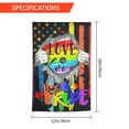 thumbnail image 3 of Gay Pride Garden Flag LGBT Flag Love is Love Rainbow Yard Flag Double Sided Pride Decor for Outdoor Yard Decoration 12x18in, 3 of 6