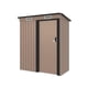thumbnail image 1 of 5 x 3 FT Cobertizo de Almacenamiento Exterior con Puerta Simple,Ventanillas de Ventilación Blancas y Cerradura para Almacenamiento en Patio Jardín Trasero, 1 of 8