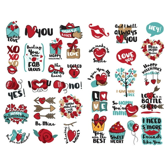 Couple Love Words Decoration Album Planner Stickers Scrapbooking Diary Sticky Paper Flakes