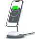 thumbnail image 1 of wonima02 Mag-Safe Wireless Charging Station : 2 in 1 Wireless Charging Stand for iPhone 12/13/14/15-10w Charging Stand Compatible with Airpods/iPhone 12/13/14/15 Pro Max Mini (R-Gray), 1 of 1