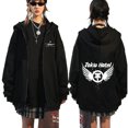 thumbnail image 3 of Sudadera con capucha de la banda de Rock para hombre, suéter informal con cremallera, Estilo Vintage, para Otoño e Invierno, 3 of 5