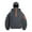 Dark Gray, variant on LWavelet Mens Full Face Zip Up Hoodie Sweatshirt with Adjustable Drawstring Hood Long Sleeve Pullover with Utility Pockets for Outdoor Sports