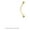 Gold, variant on Anodized Titanium Curved Barbell Surgical Steel 16G (13mm) - 7 Colors Available
