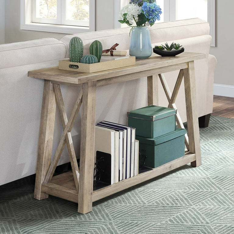 Walmart farmhouse console table deals