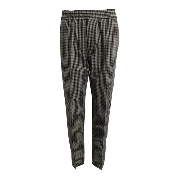 Pre-Owned Acne Studios Boston Check Trousers in Multicolor Wool