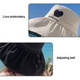 thumbnail image 3 of Sombrero de pescador con protección solar y circunferencia de la cabeza de 56-58 cm, sombrero para el sol de verano para mujer, sombrero para el sol con patrón de amor, 3 of 5