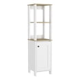 thumbnail image 4 of FM FURNITURE Arctic 16"W Modern Engineered Wood Linen Cabinet in Light Oak/White, 4 of 7