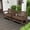 Brown, variant on SERWALL 2 Person Patio Glider Rocking Chair, Weather-Resistant Swinging Bench for Outdoor Porch Garden