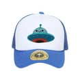 thumbnail image 1 of Gravity Threads UFO Smile Face Patch Trucker Hat - Royal/White, 1 of 1