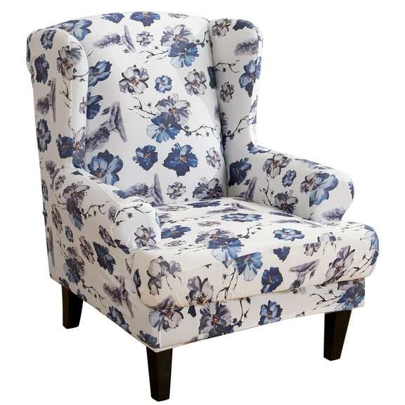 CJC Wingback Chair Non-Slip 2 - Piece Spandex Slipcover, Orchid