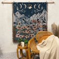thumbnail image 3 of Manta bohemia para sofá de ocio, funda de sofá, toalla, decoración de sala de estar, alfombra, tapiz geométrico abstracto con flores, 3 of 7