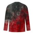 thumbnail image 4 of Dolkfu Shirts Mens Bloody Printed Casual Horrible Tees Long Sleeve Crew Neck T Shirts 2025 Tops for Men,L, 4 of 5