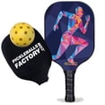 thumbnail image 1 of Pickleball Factory PB00044-8-G Near Me Pickleball Paddles - Sports The Best Pickleball Paddle, Best Pickleball Racquets 2022, Glassfiber Graphite, 1 of 1