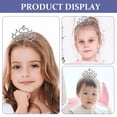 thumbnail image 2 of 2Pcs Tiara Comb Rhinestone Tiara Comb for Girls 7.00X5.50X4.50cm, 2 of 9