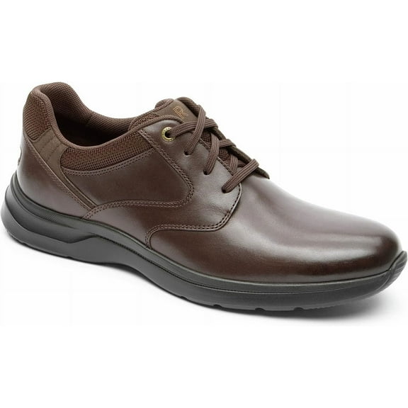 Rockport Patterson Plain Toe BLACK SMOOTH LEA 7M