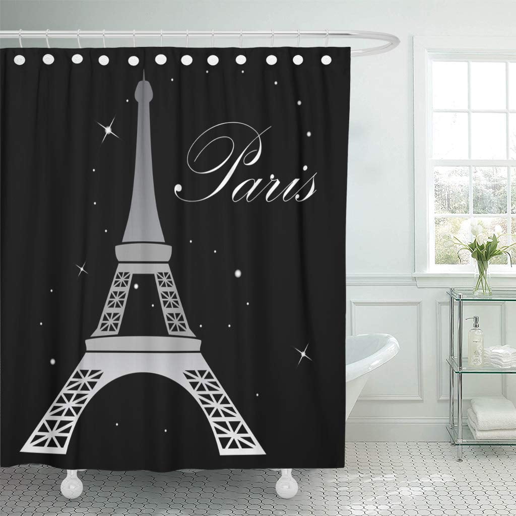 KSADK Paris Eiffel Tower at Night Abstract Architecture Beautiful Black