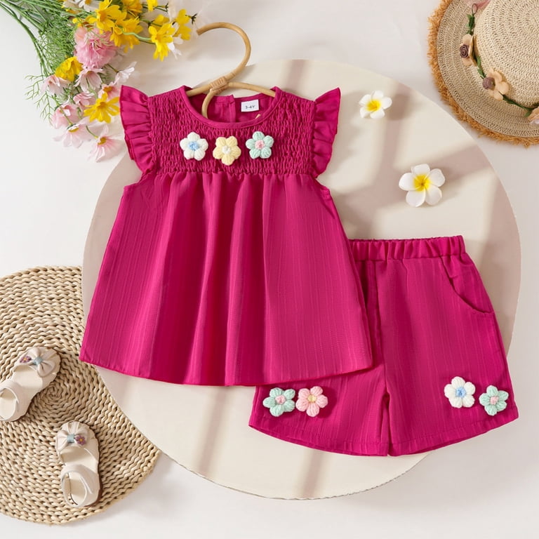 half birthday dress for baby girl Girl's Half Birthday Beauty Outfit Short Sleeve / 9m Onepiece