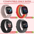 thumbnail image 5 of KBYKO 3 Pack Nylon Bands Compatible with Versa 4/Versa 3/Sense 2/Sense Bands, Soft Adjustable Breathable Strap Replacement Wristband for Women Men, 5 of 7