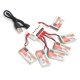 thumbnail image 4 of Paquete de baterías Lipo recargables de 6 piezas de 3,7 V 650 mAh con enchufe JST y cargador 6 en 1 para coche RC, 4 of 8