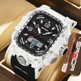 thumbnail image 2 of 2026 New Square Digital Watches for Men  Waterproof Unique Rectangle Watch Stopwatch Countdown Alarm Analog Silicone Strap, 2 of 7