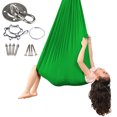 thumbnail image 1 of Columpio sensorial para niños resistente para autismo Aspergers TDAH y SPD (verde oscuro), 1 of 9