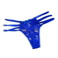 thumbnail image 3 of Women's Sexy Embroidered Thong - Ice Silk Hollow Double Strap Underwear for Comfort & Style, 3 of 5