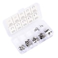 thumbnail image 3 of Snap Rings Assortment, Stainless Steel Retaining Rings Preservative With Storage Box For Worker For Pipeline 120PCS, 3 of 8