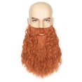 thumbnail image 1 of Barba y bigote Yan Dream para hombre, largo, rizado, rojo jengibre, 1 of 5