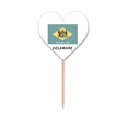 thumbnail image 1 of American State Flag Contour  Toothpick Flags Heart Lable Cupcake Picks, 1 of 3