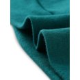thumbnail image 6 of DARING DIVA Women's Cowl Neck Side Ruched Tunic Top M Blue Green, 6 of 6