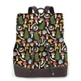 thumbnail image 1 of Disketp Mushrooms Mochila de Cuero para Mujer, Bolso de Espalda Antirrobo con Estilo para Viaje, Trabajo y Uso Diario, 1 of 3