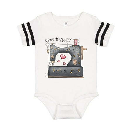 

Inktastic Love to Sew Sewing Machine Gift Baby Boy Bodysuit