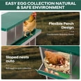 thumbnail image 2 of QinaQin Caja nido para gallinas de 6, 8 o 10 compartimentos con patas de soporte, diseño fácil de limpiar e instalar para proteger huevos, 2 of 7