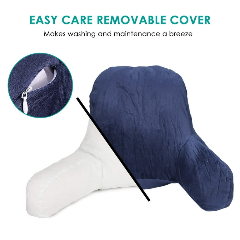 Carepeutic® Spine-Relax Backrest Bed Lounger Reading Pillow With Heated  Comfort