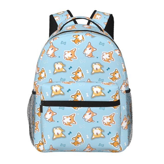 Disketp Corgi Dog 1 Mochila Estampada para Hombre y Mujer – Mochila Ligera Clásica con Múltiples Bolsillos para Universidad, Trabajo y Viajes-One Size