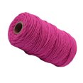 thumbnail image 3 of Guardoinrt DIY Crafts Ropes Roll Cotton Rope String Multi-color Macrame 3mm Rose Red, 3 of 6