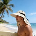 thumbnail image 6 of Cebalnir Sun Hat Outdoor Wide Brimmed Sun Protection Hat Windproof Shawl Sun Hat Fisherman Hat Breathable Sun Hat Travel Leisure Hat Spring And Summer Sunscreen Hat, 6 of 7