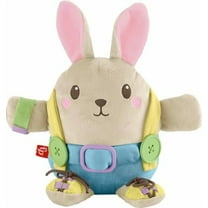 Fisher-Price Toddler Educational Toy Learn to Dress Bunny Plush Animal Activity Doll for Preschool Kids Ages 2  Years