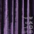 thumbnail image 4 of 3S Brother's Mauve Extra Long Shiny Velvet Curtains Luxury Colors Light Blocking Hang Back Tab & Rod Pocket 1 Panel Curtain 5-30 Ft Home Décor Custom Made Drapes -Made in Turkey(52"W X 120"L), 4 of 6