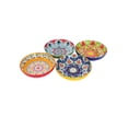 thumbnail image 2 of Juego 4 Bowl Galerias El Triunfo Ceramica Rojo Amarillo Verde Azul Diseño Garigoleado 22cm, 2 of 4